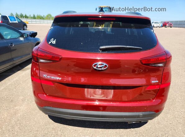 KM8J3CAL0KU969343 2019 HYUNDAI TUCSON Red უკანა ხედი