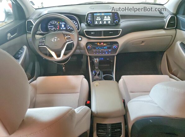 KM8J3CAL0LU162032 2020 HYUNDAI TUCSON White Widok deski rozdzielczej