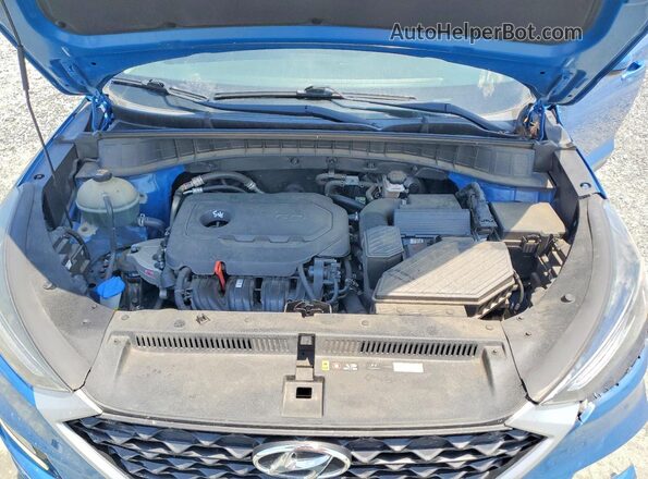 KM8J3CAL0LU203775 2020 HYUNDAI TUCSON Blue ძრავის განყოფილების ხედი