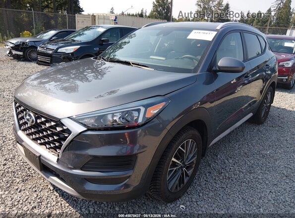 KM8J3CAL1KU840916 2019 HYUNDAI TUCSON Серый Передняя левая четверть
