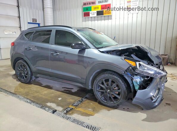 KM8J3CAL1KU959971 2019 HYUNDAI TUCSON Синий Передняя правая четверть