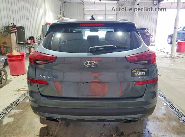 KM8J3CAL1KU959971 2019 HYUNDAI TUCSON Синий Вид сзади