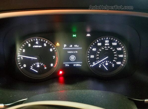 KM8J3CAL1KU959971 2019 HYUNDAI TUCSON Синий Вид щитка приборов