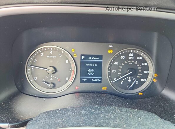KM8J3CAL1MU389618 2021 HYUNDAI TUCSON Gray Instrument cluster view