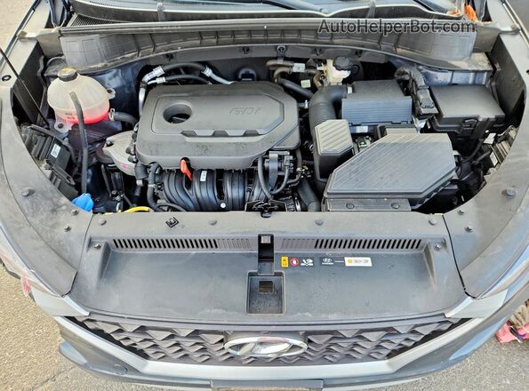 KM8J3CAL1MU389618 2021 HYUNDAI TUCSON Gray Engine compartment view