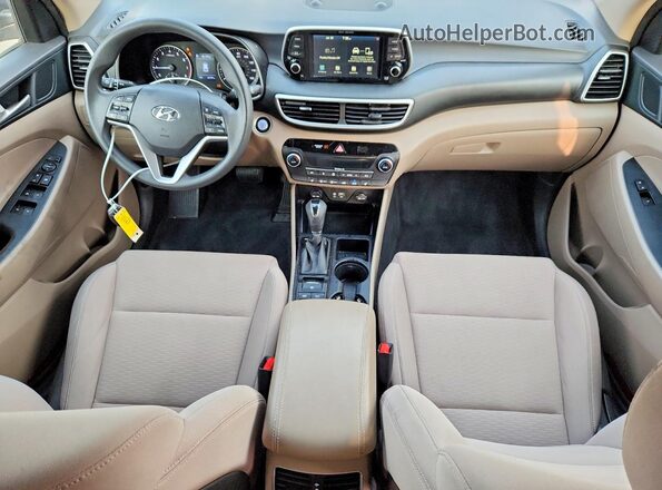 KM8J3CAL1MU389618 2021 HYUNDAI TUCSON Gray Dashboard view