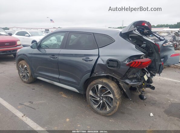 KM8J3CAL1MU404733 2021 HYUNDAI TUCSON Серый Задняя левая четверть