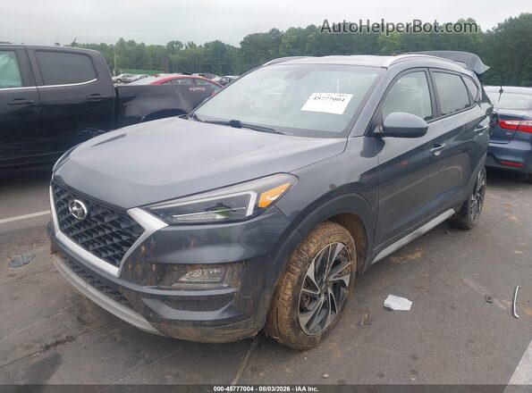 KM8J3CAL1MU404733 2021 HYUNDAI TUCSON Серый Передняя левая четверть