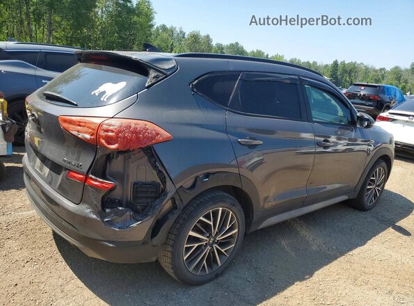 KM8J3CAL2MU352917 2021 HYUNDAI TUCSON Серый Задняя правая четверть