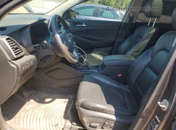 KM8J3CAL2MU352917 2021 HYUNDAI TUCSON Серый Вид салона спереди
