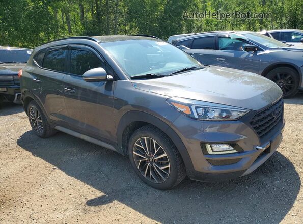 KM8J3CAL2MU352917 2021 HYUNDAI TUCSON Серый Передняя правая четверть