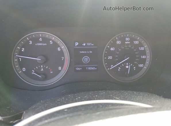 KM8J3CAL3KU056673 2019 HYUNDAI TUCSON Черный Вид щитка приборов