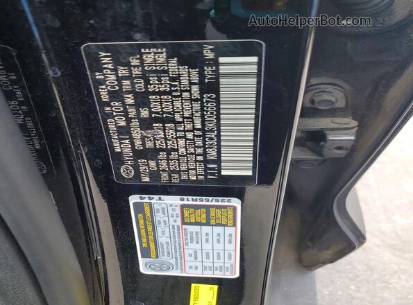 KM8J3CAL3KU056673 2019 HYUNDAI TUCSON Черный Вид наклейки с VIN-кодом