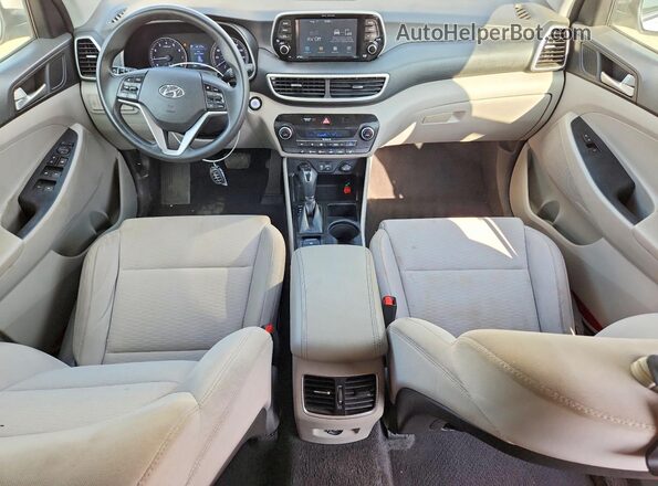 KM8J3CAL3KU985214 2019 HYUNDAI TUCSON White Dashboard view