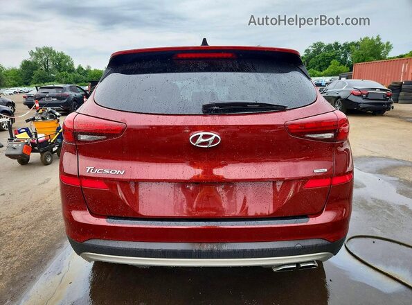 KM8J3CAL3LU202488 2020 HYUNDAI TUCSON Бордовый Вид сзади