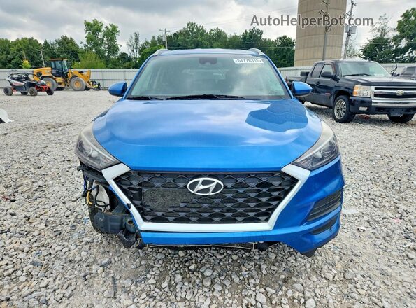 KM8J3CAL4KU039123 2019 HYUNDAI TUCSON Blue Вид спереду