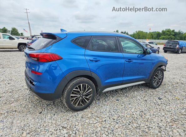 KM8J3CAL4KU039123 2019 HYUNDAI TUCSON Blue Задня права чверть