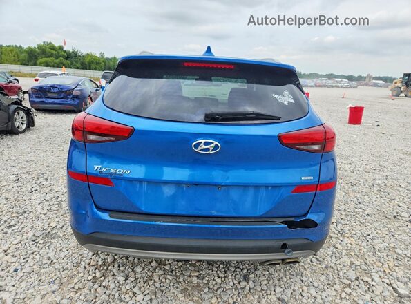 KM8J3CAL4KU039123 2019 HYUNDAI TUCSON Blue Вид ззаду