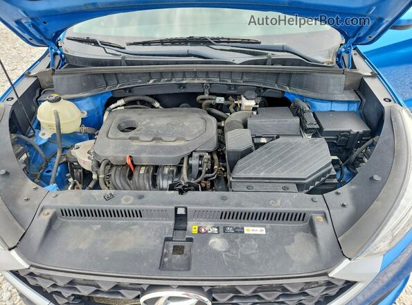 KM8J3CAL4KU039123 2019 HYUNDAI TUCSON Blue Вид підкапотного простору