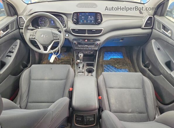 KM8J3CAL4KU039123 2019 HYUNDAI TUCSON Blue Вид панелі приладів