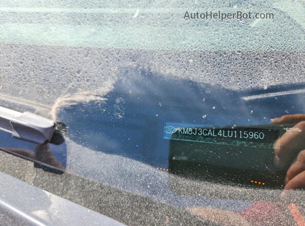 KM8J3CAL4LU115960 2020 HYUNDAI TUCSON Gray Vista de la etiqueta del VIN