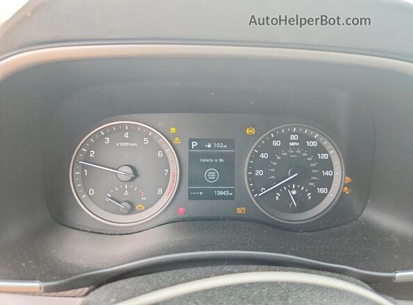 KM8J3CAL4MU346231 2021 HYUNDAI TUCSON White Սարքավորումների վահանակի տեսք