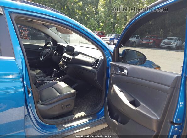 KM8J3CAL5KU839719 2019 HYUNDAI TUCSON Blue წინა სალონის ხედი