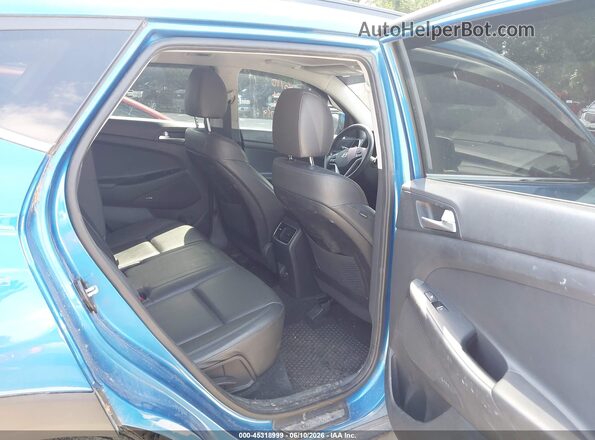KM8J3CAL5KU839719 2019 HYUNDAI TUCSON Blue VIN კოდის სტიკერის ხედი