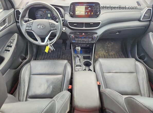 KM8J3CAL6KU968066 2019 HYUNDAI TUCSON Gray Առջևի վահանակի տեսք