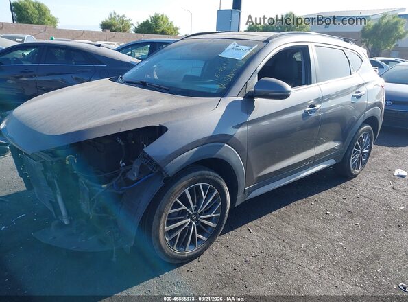 KM8J3CAL6LU119346 2020 HYUNDAI TUCSON Gray Առջևի ձախ երեք քառորդ տեսարան