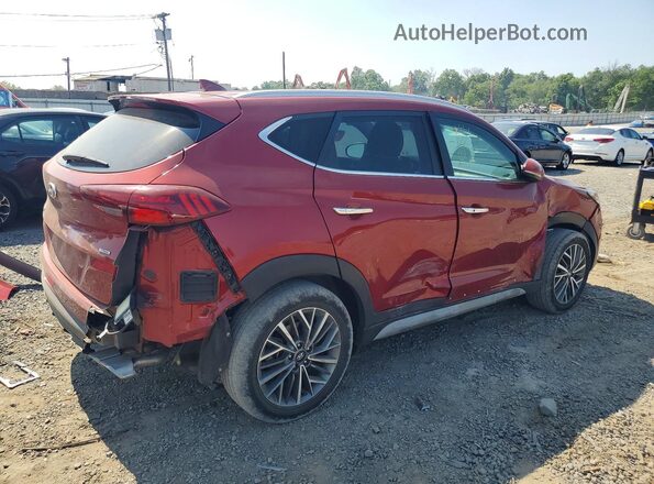 KM8J3CAL6MU412150 2021 HYUNDAI TUCSON Красный Задняя правая четверть