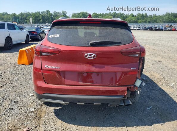 KM8J3CAL6MU412150 2021 HYUNDAI TUCSON Красный Вид сзади