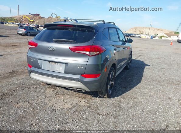 KM8J3CAL7JU716583 2018 HYUNDAI TUCSON Gray Trasero derecho