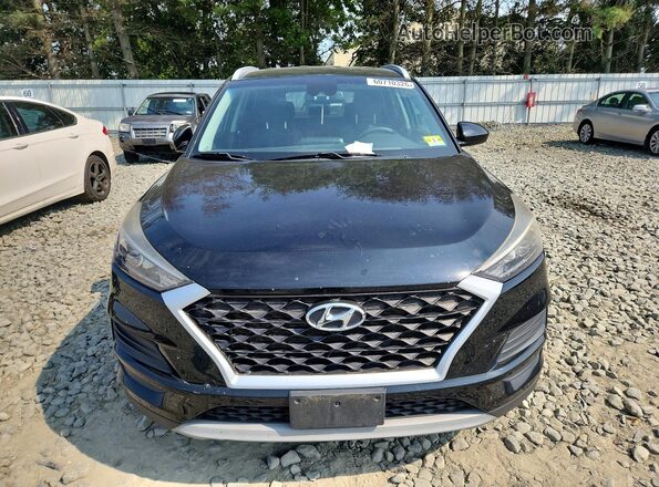 KM8J3CAL7KU846946 2019 HYUNDAI TUCSON Black Widok z przodu
