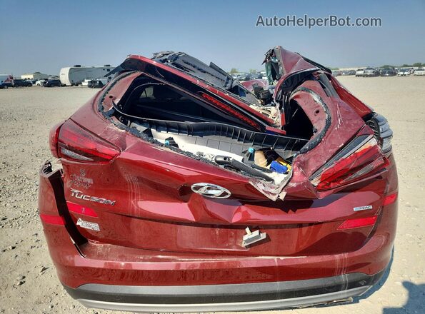 KM8J3CAL7KU945587 2019 HYUNDAI TUCSON Burgundy უკანა ხედი