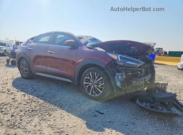 KM8J3CAL7KU945587 2019 HYUNDAI TUCSON Burgundy წინა მარჯვენა