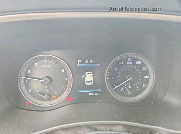 KM8J3CAL7LU232321 2020 HYUNDAI TUCSON Black ხელსაწყოთა პანელის ხედი