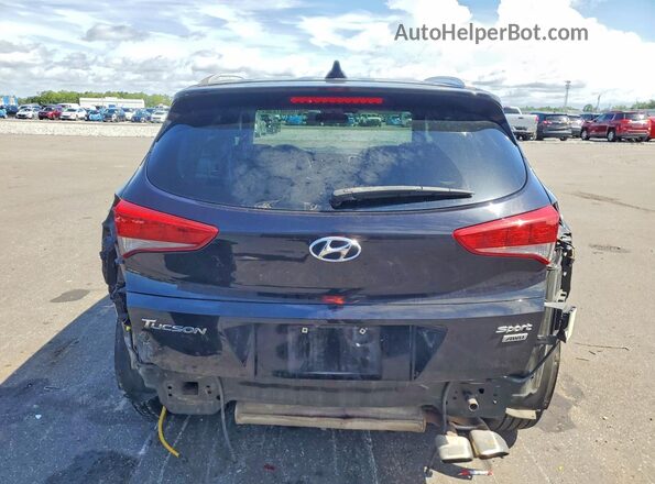 KM8J3CAL8JU770474 2018 HYUNDAI TUCSON Black Widok z tyłu