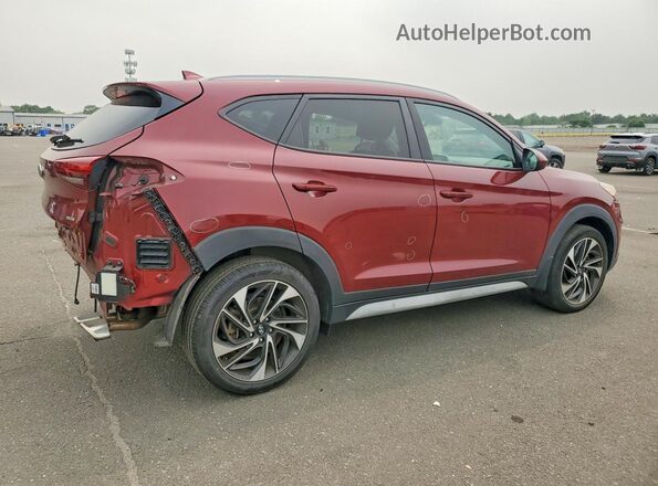 KM8J3CAL8KU851735 2019 HYUNDAI TUCSON Burgundy Հետևի աջ