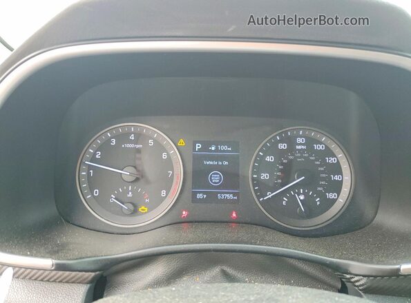 KM8J3CAL8KU851735 2019 HYUNDAI TUCSON Burgundy Սարքավորումների վահանակի տեսք