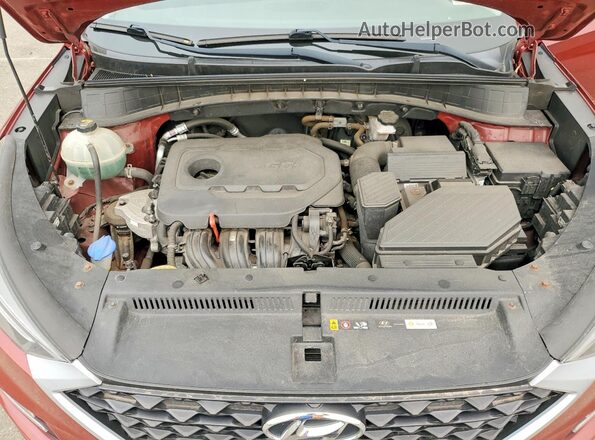 KM8J3CAL8KU851735 2019 HYUNDAI TUCSON Burgundy Շարժիչի բաժամունքի տեսք