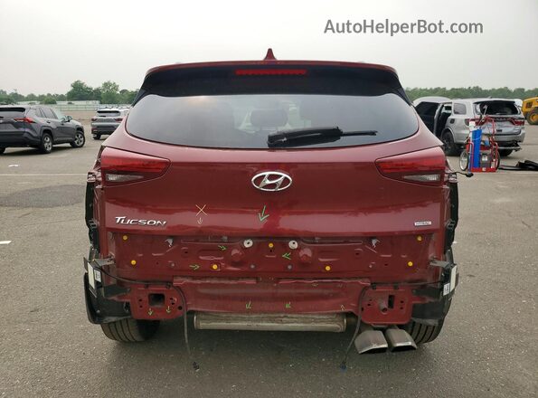 KM8J3CAL8KU851735 2019 HYUNDAI TUCSON Burgundy Հետևի տեսք