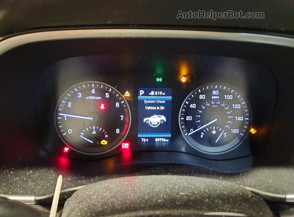 KM8J3CAL9KU971141 2019 HYUNDAI TUCSON Silver Սարքավորումների վահանակի տեսք