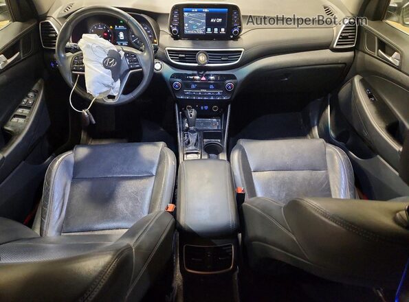 KM8J3CAL9KU971141 2019 HYUNDAI TUCSON Silver Առջևի վահանակի տեսք