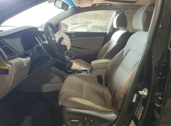 KM8J3CALXJU763834 2018 HYUNDAI TUCSON Black Front interior view