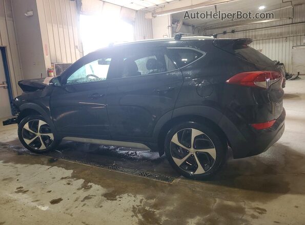 KM8J3CALXJU763834 2018 HYUNDAI TUCSON Black Rear left