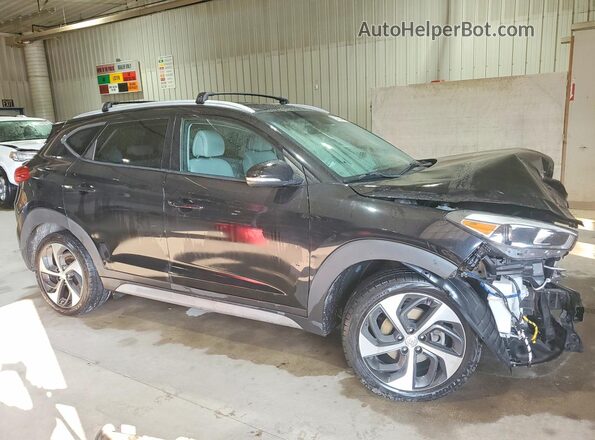 KM8J3CALXJU763834 2018 HYUNDAI TUCSON Black Front right