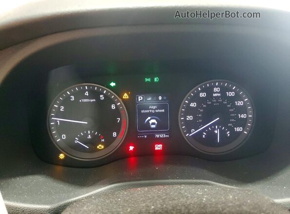 KM8J3CALXJU763834 2018 HYUNDAI TUCSON Black Instrument cluster view
