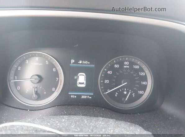 KM8J3CALXKU016963 2019 HYUNDAI TUCSON Blue უკანა სავარძლების ხედი