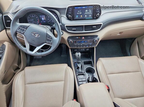 KM8J3CALXKU038395 2019 HYUNDAI TUCSON Gray Вид панелі приладів